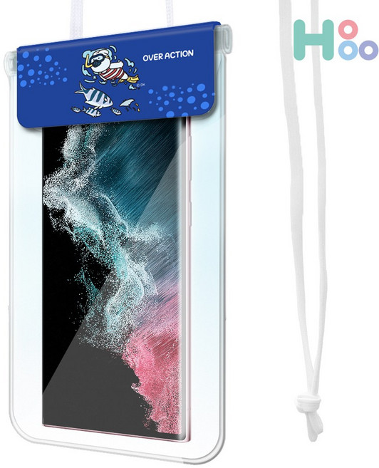 국산 핸드폰 스마트폰 방수팩 방수케이스 오버액션 간단사용 3단잠금, 스노클링, 1개