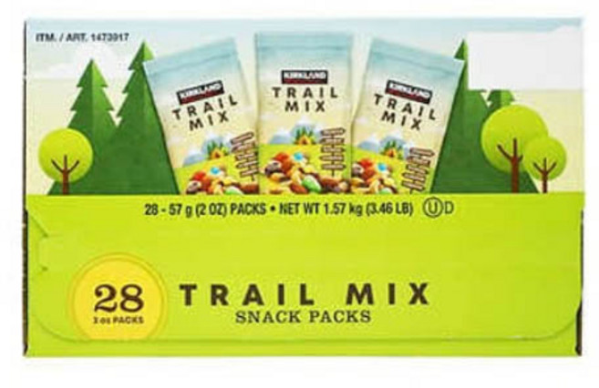 커클랜드 트레일 믹스 28개입 Kirkland Signature Trail Mix Snack Packs 2 oz 28-count, 1개, 1.57kg