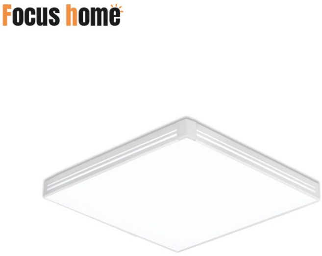 [포커스홈] LED 라임 사각 방등 60W 국내산 화이트 조명 주광색 주백색 전구색