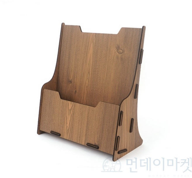 숍블리 우드 카달로그 꽂이 매거진 랙 신문꽂이, 검정, 1개