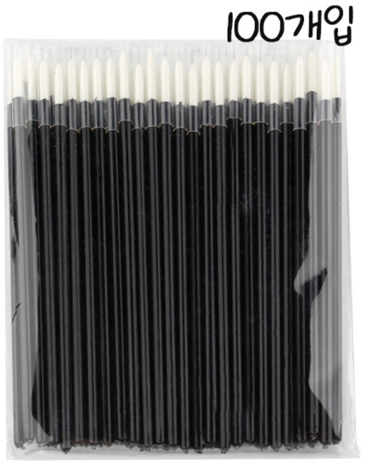 일회용 아이라이너 메이크업 브러쉬, 100개, 흰색