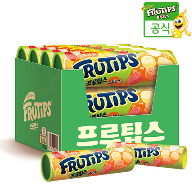 [네슬레 공식] 프루팁스 젤리 오리지널 70g 12개 (1BOX)