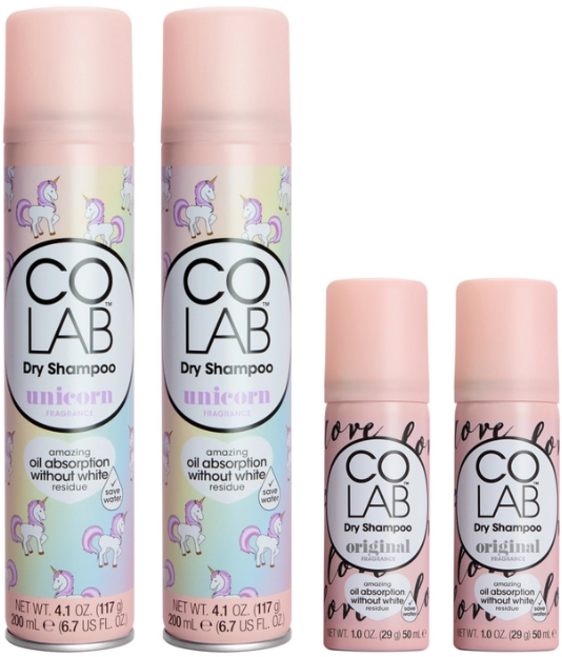 코랩 드라이샴푸 유니콘200mlx2 오리지널50mlx2, 2개, 200ml