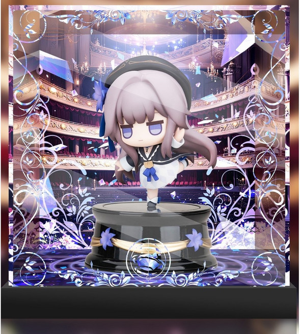 붕괴 스타레일 헤르타 회전 미니 피규어 전용 LED 전시 케이스, 싱글LED, 1개