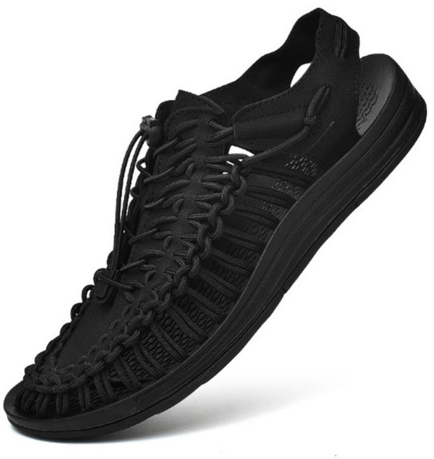 子甄彣璟 手工編織 時尚潮流 涼鞋 韓版 羅馬 休閒 工作