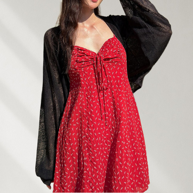 비키비키 나스 볼레로 가디건 커버업 상의 빅사이즈 체형커버 크롭 긴팔 비치웨어