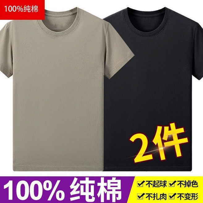 夏季男士圓領短袖恤 純棉大尺碼 501