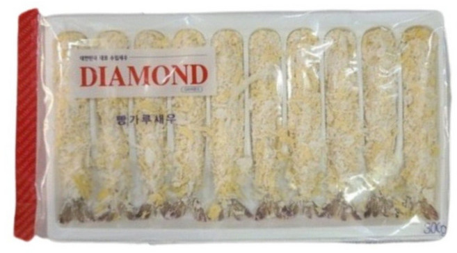 다이아몬드 빵가루새우 (투톤) 30g 20팩 10미 왕새우튀김 업소용 대용량, 200개