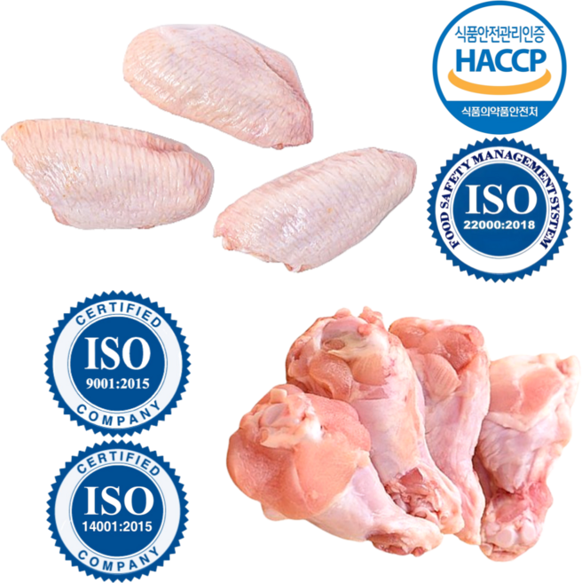 [도담들] 냉장 인제 청정 1등급 닭날개 윙 1kg+봉 1kg 세트 ISO HACCP, 1세트, 2kg