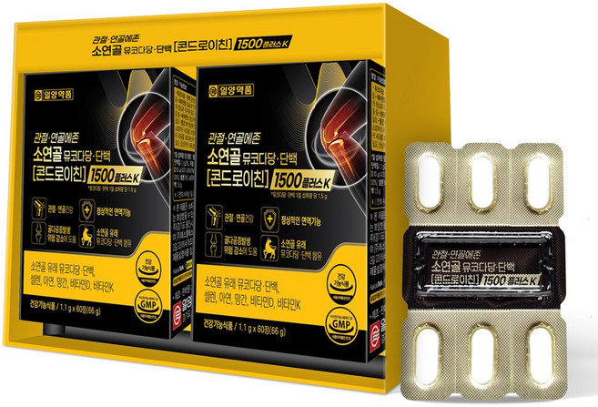 일양약품 관절엔 콘드로이친 1500 플러스 비타민K, 120회분, 2개