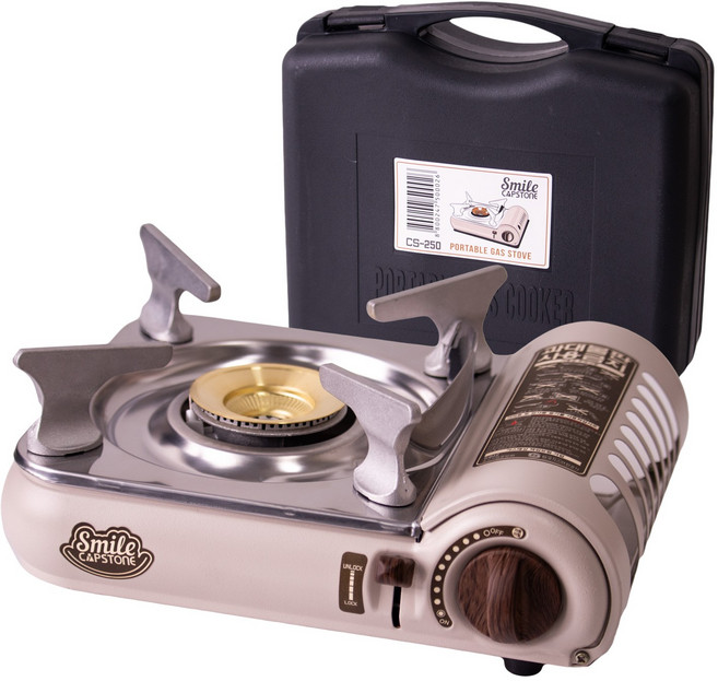 캡스톤 미니 휴대용가스레인지 스마일 250 / 샌드베이지, 1개