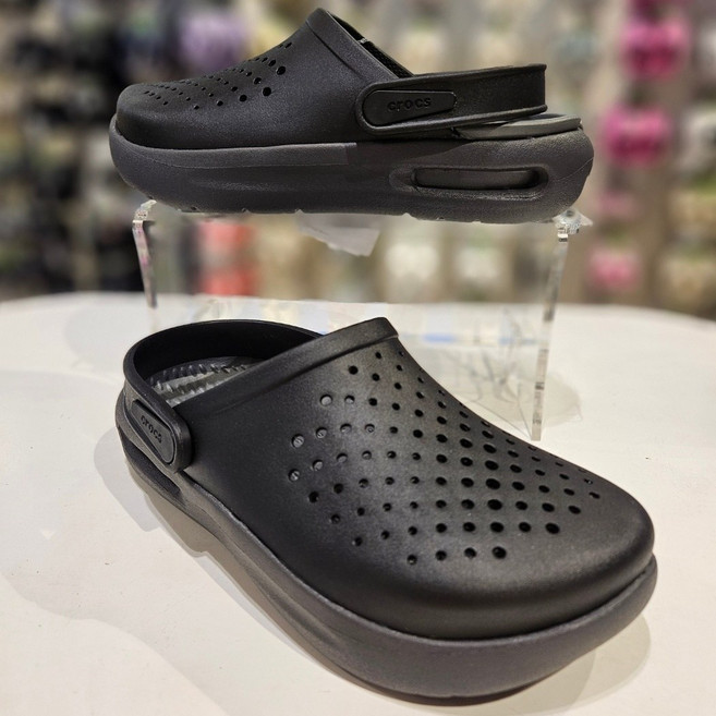 [크록스 뉴코아일산 매장정품] 인모션 클로그 블랙 검정 209964-001(~310mm) 남녀공용/라이트라이드 폼/푹신한/쿠션감좋은