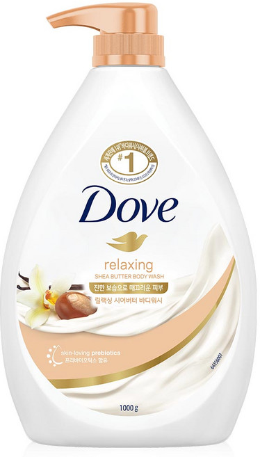 도브 릴랙싱 시어버터 바디워시, 1kg, 1개
