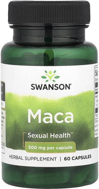 Swanson 마카 500mg 캡슐 60정, 1개 - 쿠팡