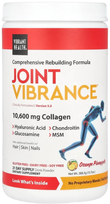 바이브랜트헬스 조인트 바이브런스 버전 4.3 오렌지 파인애플 12.96 oz (367.5 g), 1개, 367.5g - 쿠팡