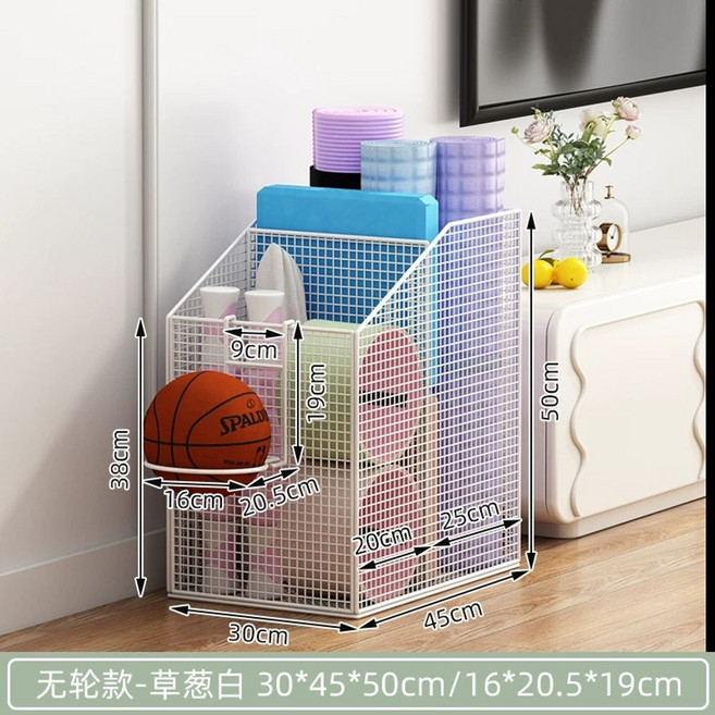 요가매트 보관함 운동기구 필라테스 화이트 정리 폼폴러, AS. 다기능 수납 타입 B 그래스 화이트 플