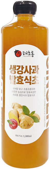 해초롱 생강사과발효식초 초모함유, 1개, 1000ml