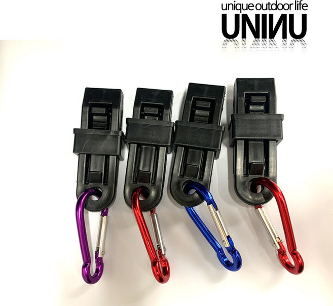 유니앤유 타프보조고리 4P+ 비너4P 타프클립 캠핑 타프