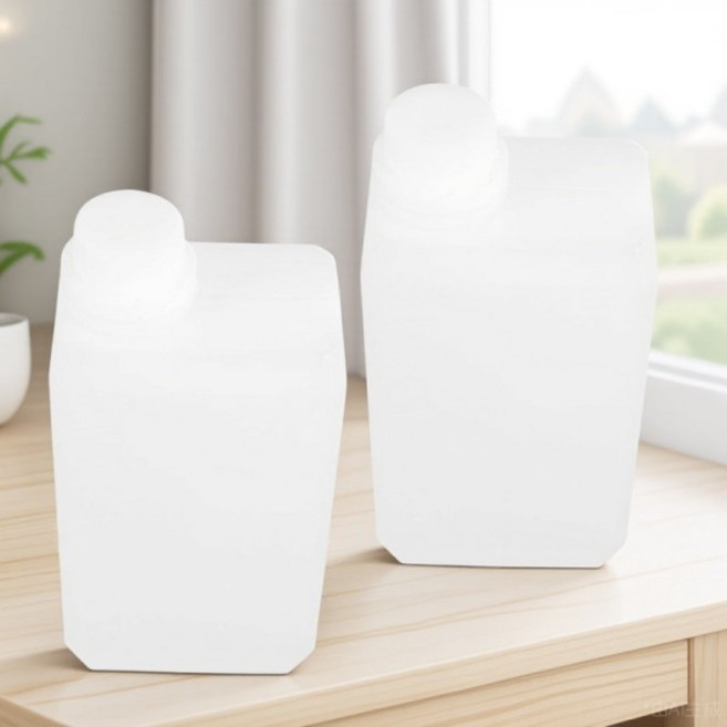 2Pcs 1000Ml 식품 등급 Hdpe 병 캡이 있는 빈 액체 저장 용기 시약 물 오일용 경량 강력한