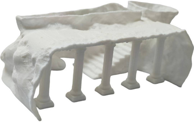 물고기 은신처 파르테논 신전 수족관 장식용, 1개