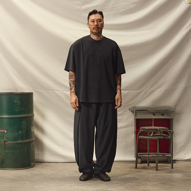 러기드하우스 에어메쉬 쿨링 셋업 챠콜