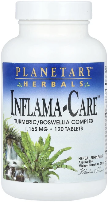 Planetary Herbals Inflama-Care™ 강황/보스웰리아 복합체 120정, PlanetaryHerbalsInflamaCare강황보, 1개 - 쿠팡