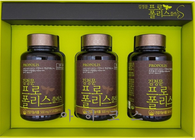 김정문알로에 프로폴리스 플러스 에스 (3개월분), 3개, 120정