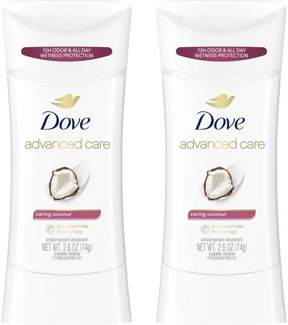 Dove 도브 어드밴스드 케어 캐어링 코코넛 데오드란트 74g 2개입 - 쿠팡