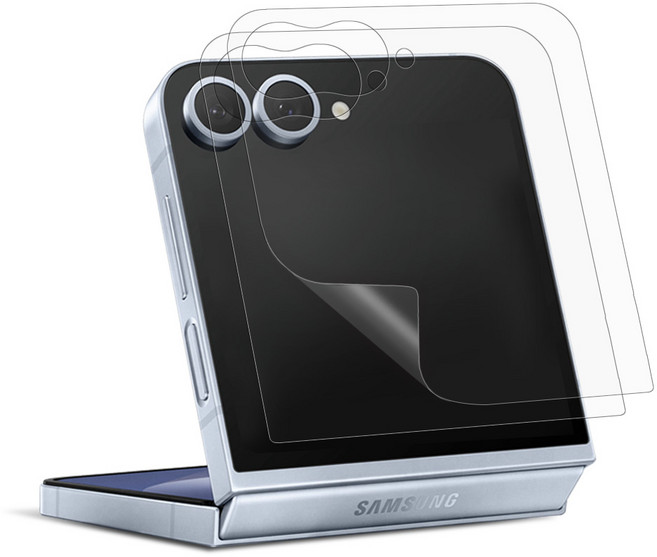 다이아큐브 갤럭시Z플립7 외부 전면액정 반사방지 지문방지 보호필름, 2개