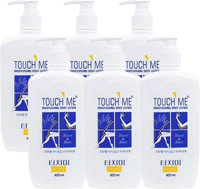 터치미 모이스처라이징 바디로션 420ml, 6개