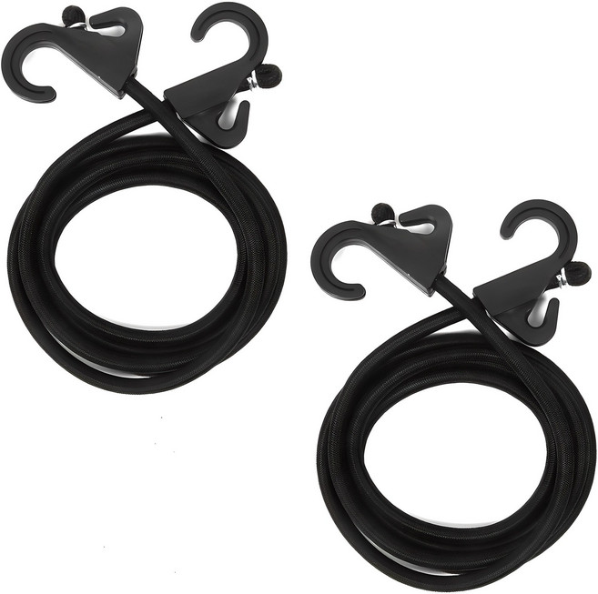 CAMVEREST 핸드카트 자전거 고정끈 다용도 탄성로프, 2개