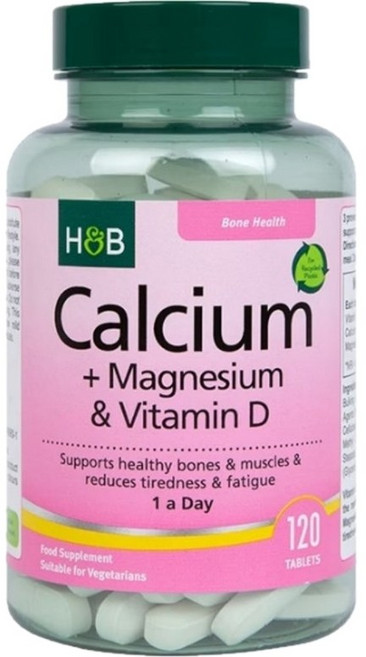 홀랜드앤바렛 칼슘 & 마그네슘 & 아연 & 비타민D, 2개, 120정