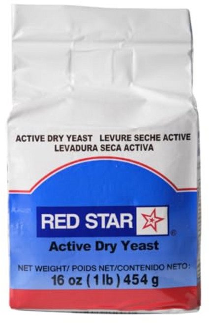 레드 스타 활성 건조 효모 16 온스 (1 파운드) 사이즈 Red Star Active Dry Yeast 16 oz (1 pound) size, 453.59g, 1개