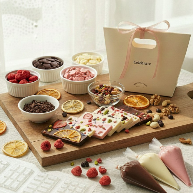 선물키트 미뇽 바크 초콜릿 만들기 DIY 세트