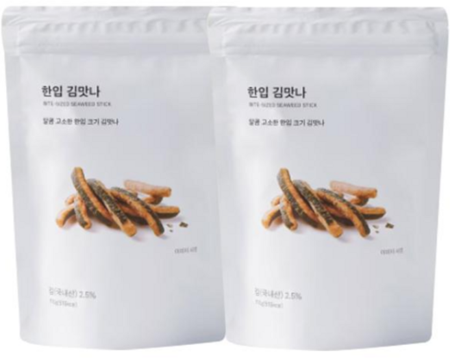 맛사랑 고소한 한입 김맛나, 2개, 110g