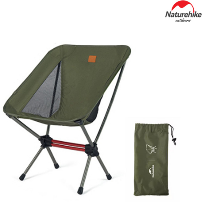 네이처하이크 UL L01 초경량 폴딩 체어, 카키, 1개