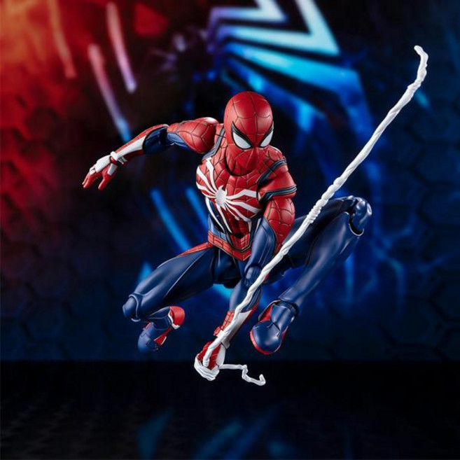 마블 스파이더맨 PS4 어드밴스드 슈트 액션 피규어 웹 액세서리가 포함된 관절형 PVC 수집용 모델 팬들을 선물, [01] 옵션1
