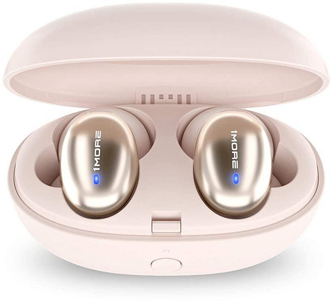 원모어 1MORE 스타일리시 트루 와이어리스 인이어 헤드폰 - 블루투스 6.5시간 배터리 3시간 사용 시 15분 빠른 충전 휴대용 케이스 포함 이어폰 252372 5761226
