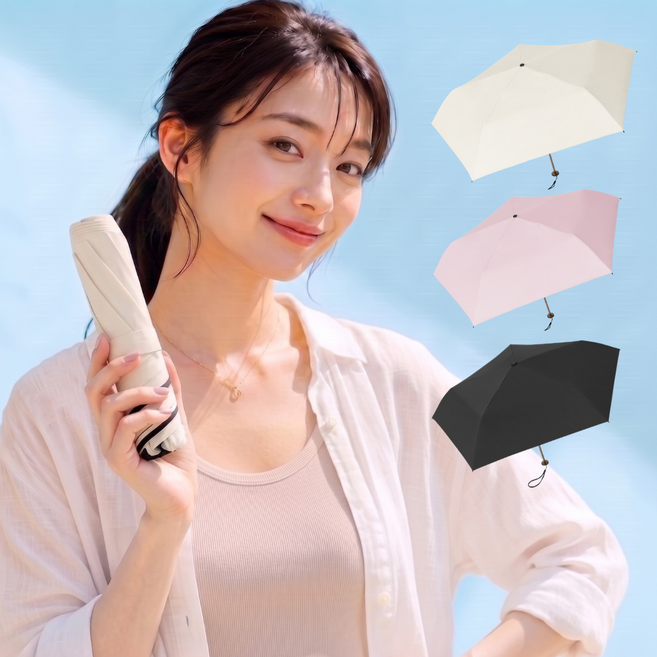 초경량 초슬림 양우산 미니 접이식 3단 우산 양산 겸용 uv차단 자외선차단 우양산 휴대용