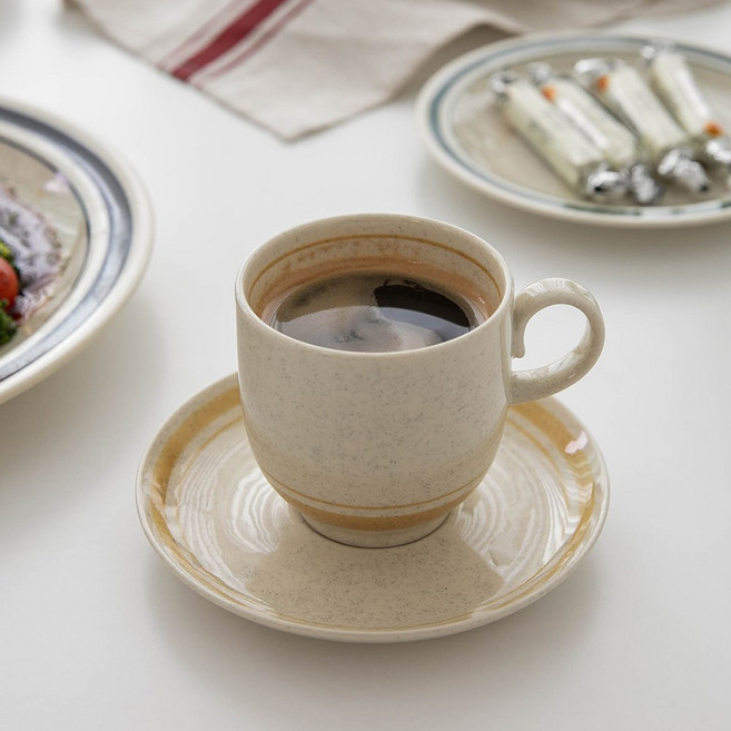 kanesuzu 카네수즈 멜란지 접시 4색상 홈카페 브런치 파스타 스테이크 일본접시, 블루그레이, 1개