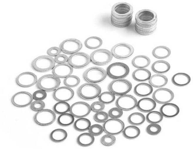 50/100PCS M4-M26 알루미늄 와셔 가스켓 너트 및 플랫 링 씰 M8/M10/M12/M14 오일 드레인 플러그 섬프, 26 16X22X1.5mm_02 100pcs