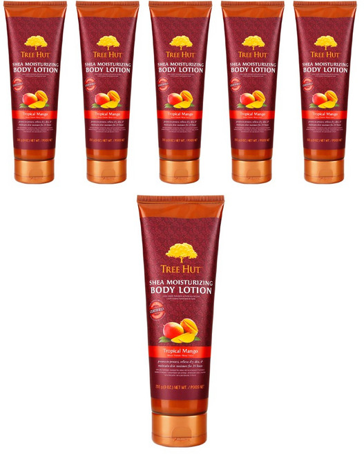 트리헛 시어 모이스처라이징 바디 로션 트로피컬 망고 향, 6개