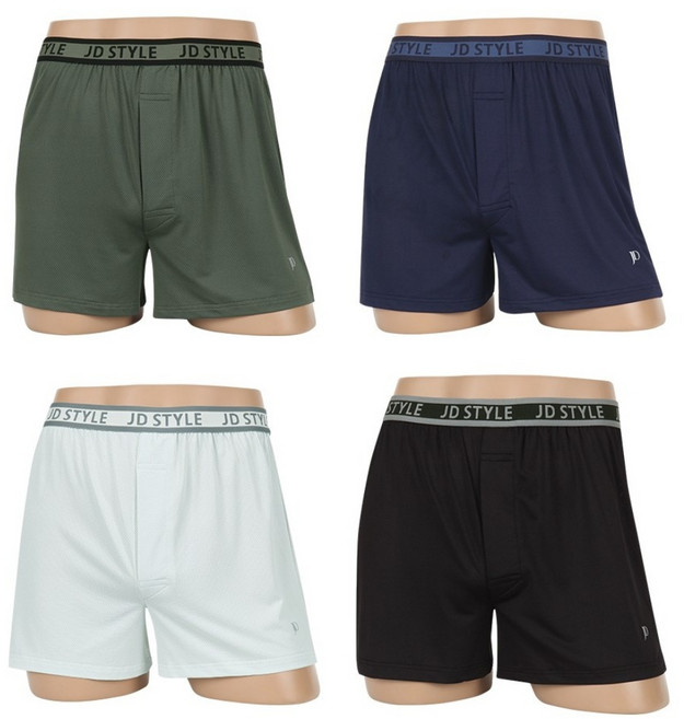 제임스딘 스포츠 메쉬 베이직 스판 트렁크 4P
