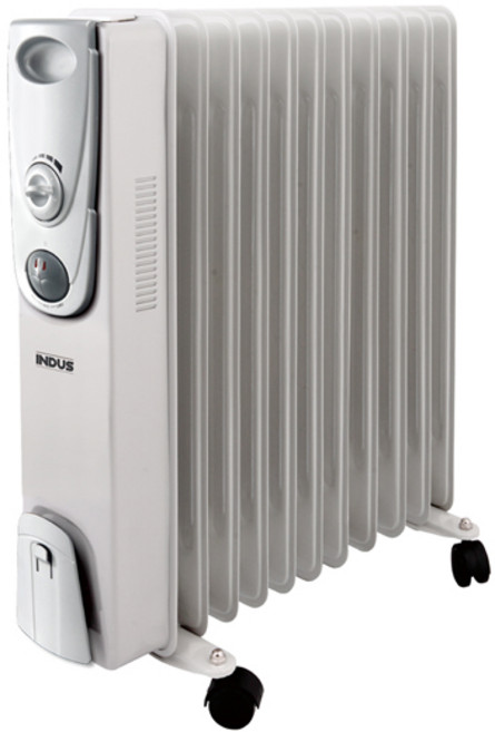 인더스 설정한온도에 맞춰 자동온도조절 11핀 라디에이터 IN-1100EO (이동바퀴 전도안전장치장착), 대형 라디데이터 11핀(IN-1100EO)