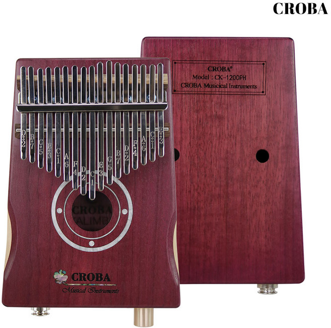 크로바 픽업 칼림바 CK-1200PH-VEQ 볼륨 퍼플하트 17음 단품, 테슬체인, 1개