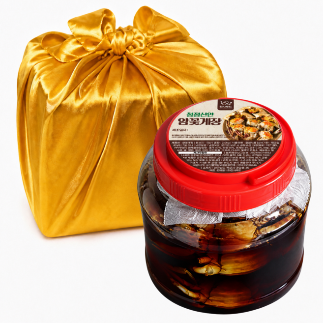 명품수산 서해안생물 알배기 암꽃게 간장게장 2kg 명품 선물용, 1개