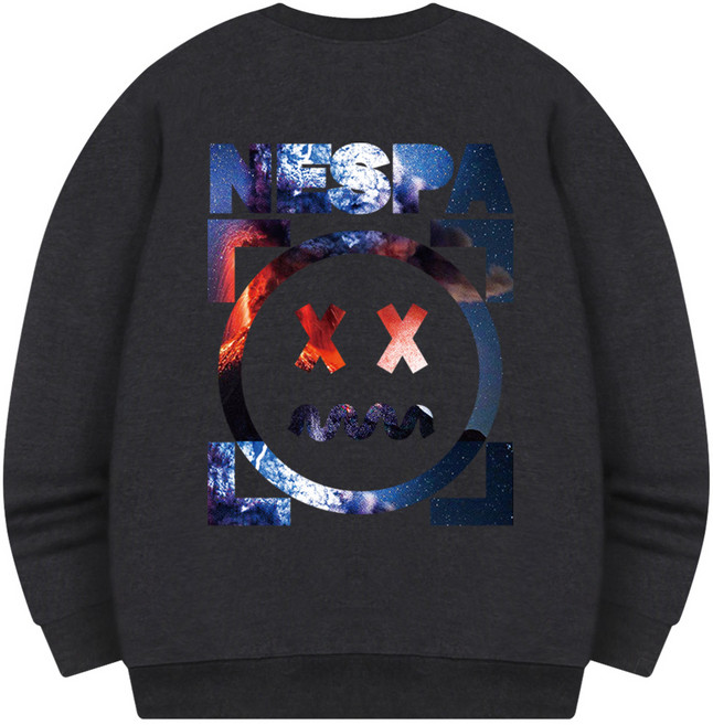 서프런던 갤럭시스 빅사이즈 기모 오버핏 맨투맨 ZAMD_0015