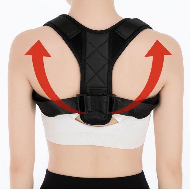 어깨교정 밴드 벨트 자세교정밴드 라운드숄더 굽은등, 1개