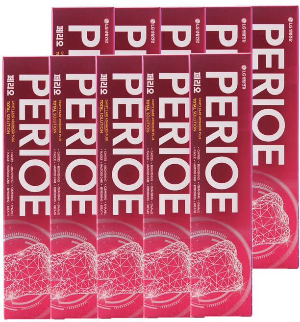 LG 페리오 캐비티케어 어드밴스드 플러스 치약 90g 10개 _FM