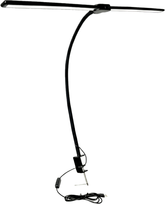 디프 듀얼 와이드 시력보호 LED 스탠드, 블랙